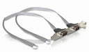 EAN 4043619417919 - DeLOCK Slot bracket 2 x COM port (2 mm pitch) cable de serie Plata DB-9 imagen 1
