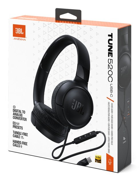 EAN 1200130023255 - JBL Tune 520C USB-C Auriculares Alámbrico Diadema Llamadas/Música USB Tipo C Negro imagen 10