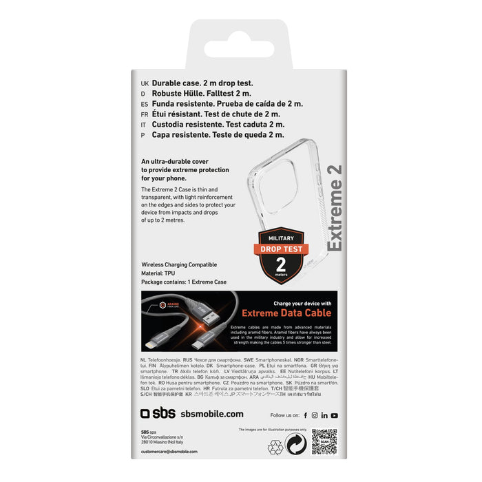 EAN 8018417449086 - SBS TEUNBKEX2IP1561 funda para teléfono móvil 15,5 cm (6.1") Transparente imagen 2