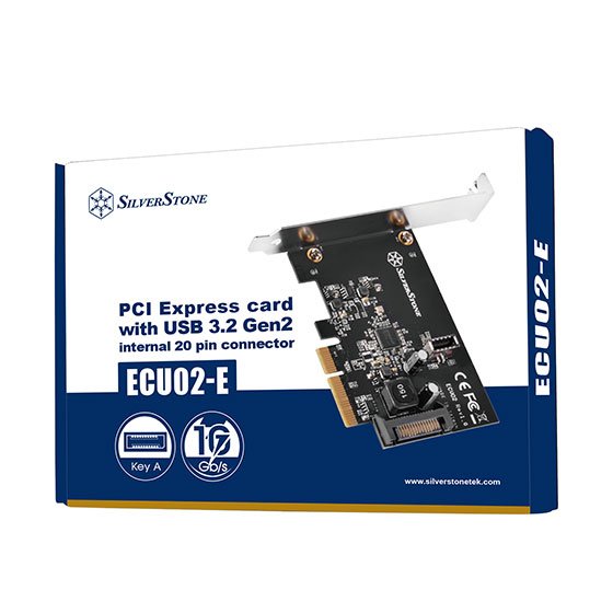 EAN 4710679810478 - Silverstone ECU02-E tarjeta y adaptador de interfaz Interno USB 3.2 Gen 2 (3.1 Gen 2) imagen 11