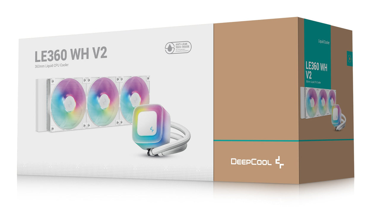 EAN 6933412729303 - DeepCool LE360 WH V2 Procesador Sistema de refrigeración líquida todo en uno 12 cm Blanco 1 pieza(s) imagen 6