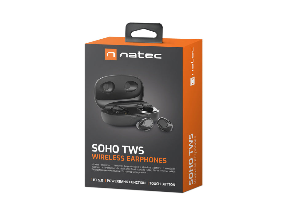 EAN 5901969426083 - NATEC Soho TWS Auriculares True Wireless Stereo (TWS) Dentro de oído Llamadas/Música Bluetooth Negro imagen 5