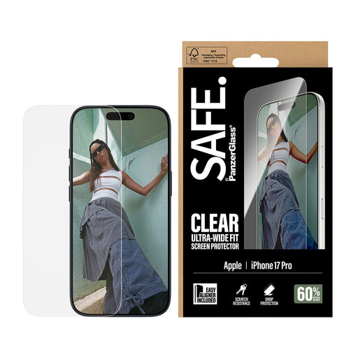 EAN 5715685025877 - PanzerGlass SAFE. by ® Screen Protector iPhone 17 Pro | Ultra-Wide Fit w. EasyAligner Protector de pantal imagen 2