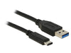 EAN 4043619838707 - DeLOCK 1m USB3.1-C/USB3.1-A cable USB USB 3.2 Gen 2 (3.1 Gen 2) USB A USB C Negro imagen 1
