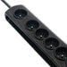EAN 5901878501710 - Qoltec 50171 limitador de tensión Negro 7 salidas AC 230 V 1,5 m imagen 2