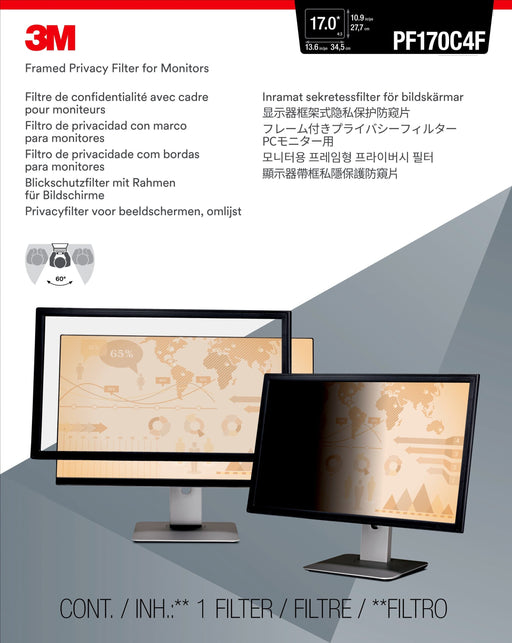 EAN 0051128775851 - 3M 7000059510 filtro para monitor 43,2 cm (17") Filtro de privacidad para pantallas con marco imagen 2