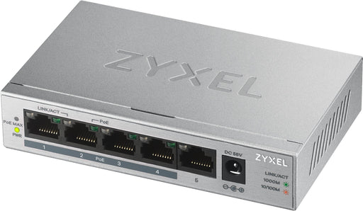 EAN 4718937603923 - Zyxel GS1005HP No administrado Gigabit Ethernet (10/100/1000) Energía sobre Ethernet (PoE) Plata imagen 1