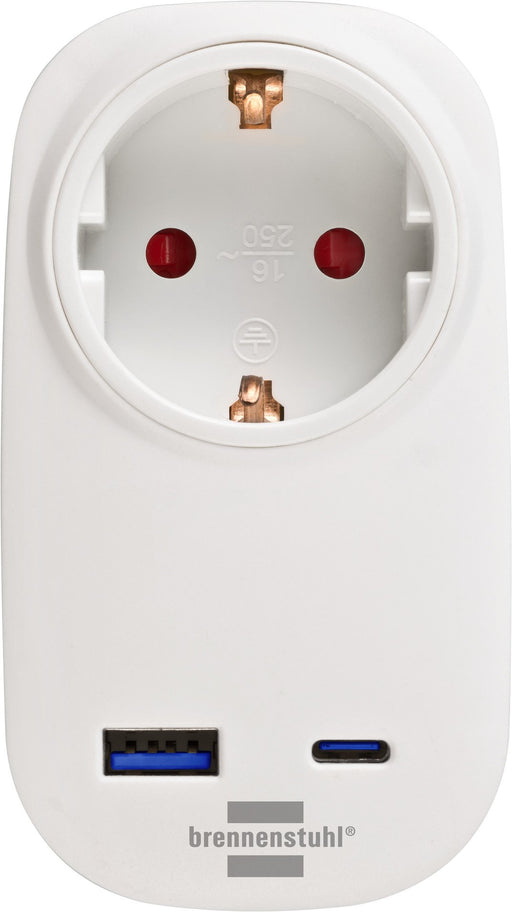 EAN 4007123696000 - Brennenstuhl 1508210010 adaptador de enchufe eléctrico Tipo F Blanco imagen 2