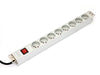 EAN 5907772590461 - Digitus A-19-STRIP-2-IMP unidad de distribución de energía (PDU) 8 salidas AC 1U Blanco imagen 1