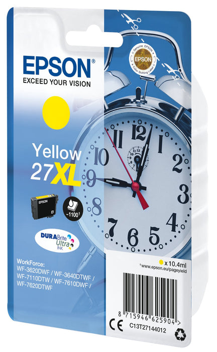 EAN 8715946625911 - Epson Alarm clock C13T27144022 cartucho de tinta 1 pieza(s) Original Alto rendimiento (XL) Amarillo imagen 2