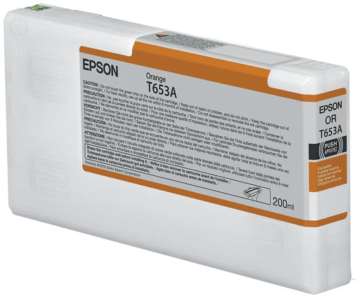 EAN 0010343877702 - Epson T653A Orange Ink Cartridge (200ml) cartucho de tinta 1 pieza(s) Original Naranja imagen 1