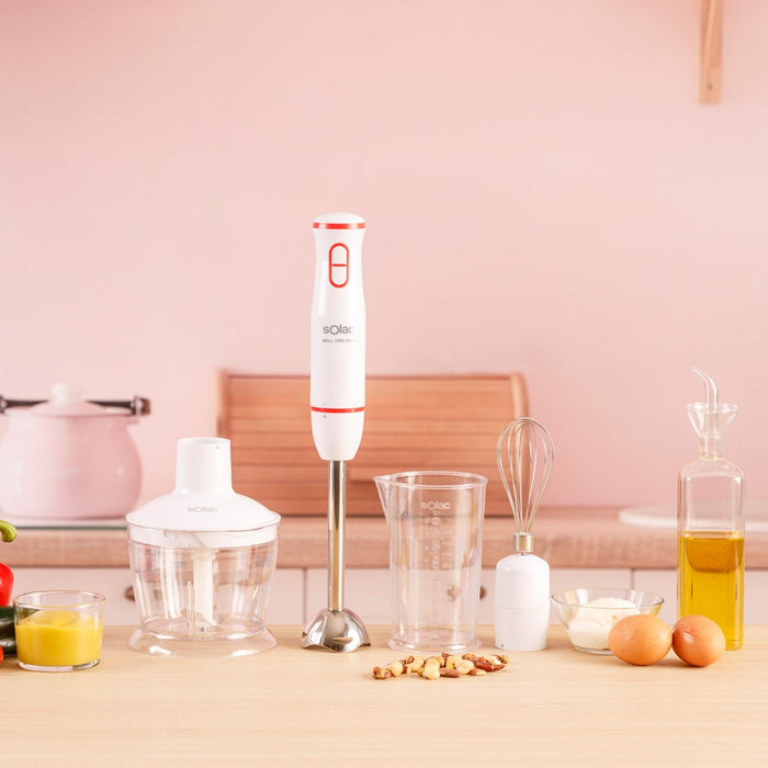 EAN 8433766160602 - Solac BA5614 Batidora de inmersión 1000 W Rojo, Transparente, Blanco imagen 2