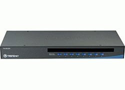 EAN 0710931304305 - Trendnet TK-803R 8-Port USB/PS/2 Rack Mount KVM Switch interruptor KVM Montaje en rack imagen 2