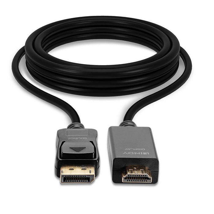 EAN 4002888369213 - Lindy 36921 adaptador de cable de vídeo 1 m DisplayPort HDMI tipo A (Estándar) Negro imagen 4
