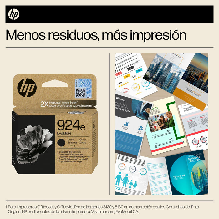 EAN 0196786147517 - HP 924e EvoMore Black Original Ink Cartridge cartucho de tinta 1 pieza(s) Alto rendimiento (XL) Negro imagen 2