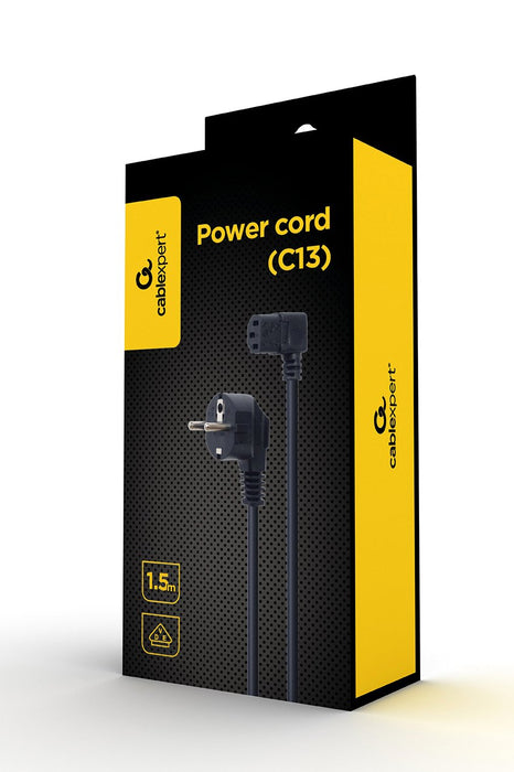 EAN 8716309121163 - Gembird PC-186A-VDE1B-1.5M cable de transmisión Negro 1,5 m Enchufe tipo F IEC C13 imagen 3