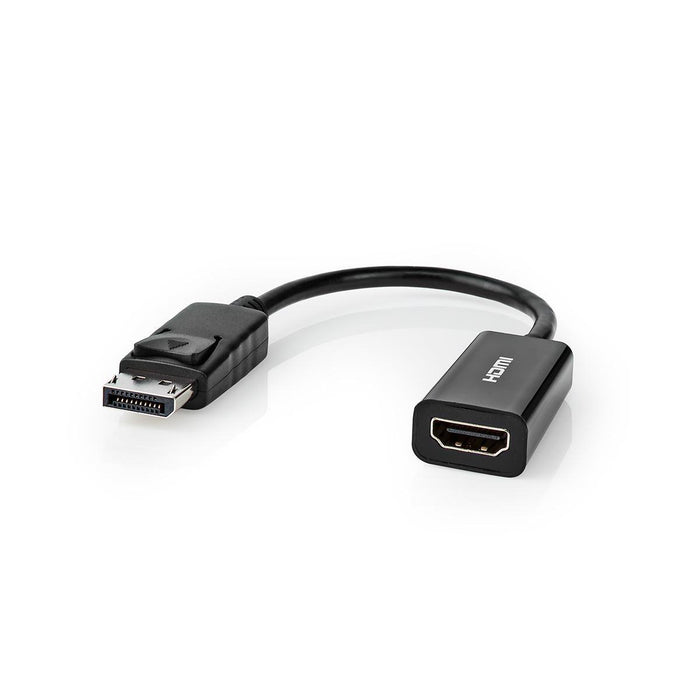 EAN 5412810324750 - Nedis CCGT37150BK02 adaptador de cable de vídeo 0,2 m HDMI tipo A (Estándar) DisplayPort Negro imagen 4