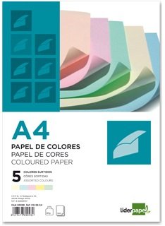 EAN 8423473800984 - Liderpapel PC12 papel decorativo Bloc de hojas de papel para bellas artes 500 hojas imagen 1