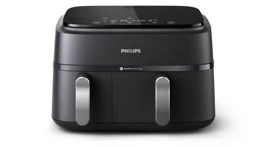 EAN 8720389033001 - Philips 3000 series NA351/00 freidora Doble 9 L Independiente 2750 W Freidora de aire caliente Negro, Pla imagen 2