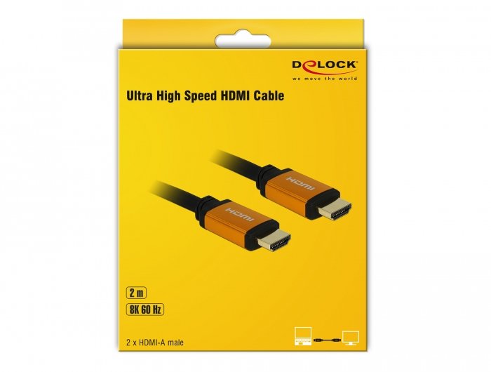 EAN 4043619857296 - DeLOCK 85729 cable HDMI 2 m HDMI tipo A (Estándar) Negro, Oro imagen 3