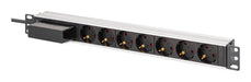EAN 4016032501664 - Digitus DN-95439 unidad de distribución de energía (PDU) 7 salidas AC 1U Negro, Plata imagen 1