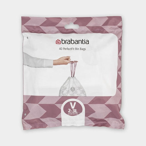 EAN 8710755100253 - Brabantia 100253 bolsa para basura 3 L Blanco 40 pieza(s) imagen 1