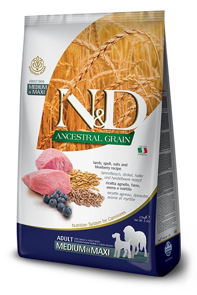 EAN 8010276362858 - Farmina Pet Food N&D Ancestral Grain Canine 2,5 kg Adulto Cordero imagen 1