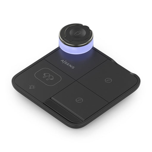 EAN 8435739903490 - AISENS ASCH-15W4WC062-BK cargador de dispositivo móvil Auriculares, Smartphone, Reloj inteligente Cargado imagen 1