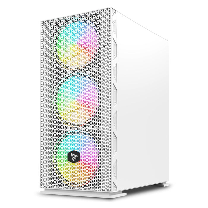 EAN 5901986048039 - Savio Raptor White X1 ARGB Glass/Mesh White Computer Case Midi Tower Blanco imagen 3
