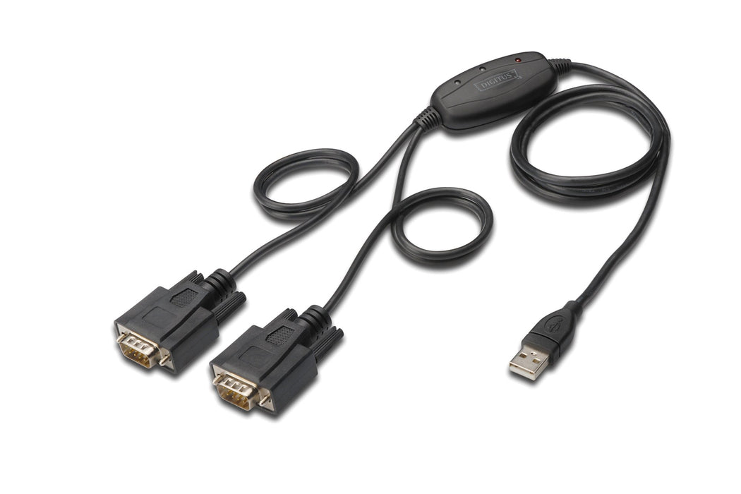 EAN 4016032308522 - Digitus DA-70158 cable de serie Negro 1,5 m USB tipo A DB-9 imagen 1