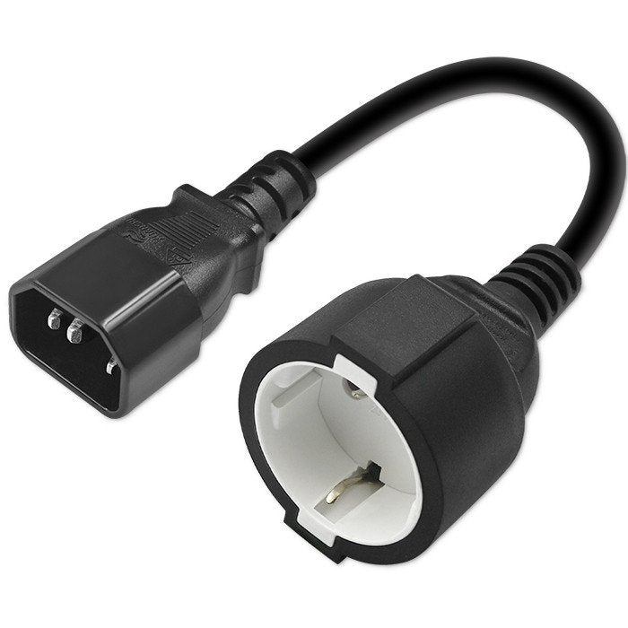 EAN 5901878539065 - Qoltec 53906 cable de transmisión Negro 0,15 m IEC 320 Schuko imagen 1