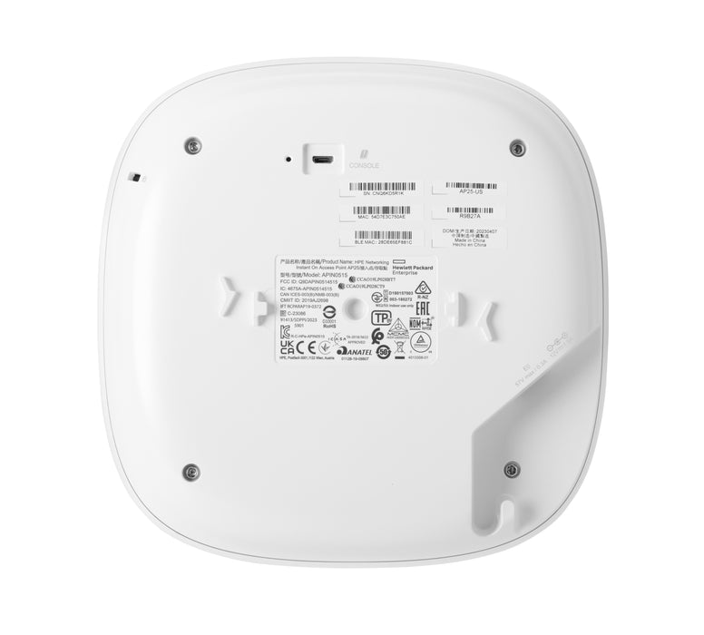 EAN 0190017563541 - HPE Aruba Networking Networking Instant On Indoor Access Point Wi-Fi 6 4x4 (RW) AP25 imagen 3