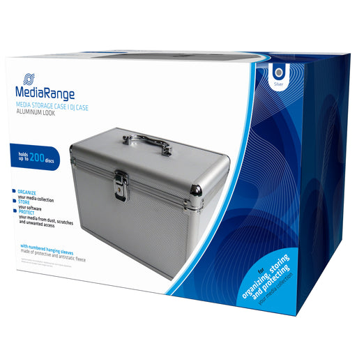 EAN 4260057123374 - MediaRange BOX75 funda para discos ópticos Maleta rígida 200 discos Plata imagen 1