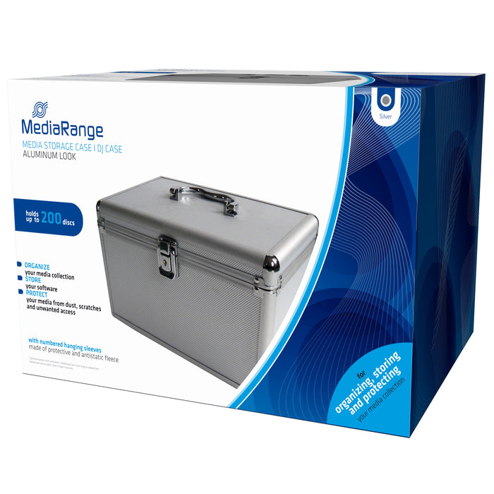 EAN 4260057123374 - MediaRange BOX75 funda para discos ópticos Maleta rígida 200 discos Plata imagen 1