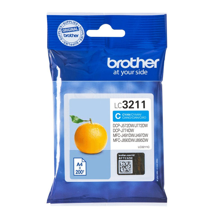 EAN 4977766775755 - Brother LC3211C cartucho de tinta 1 pieza(s) Original Cian imagen 1