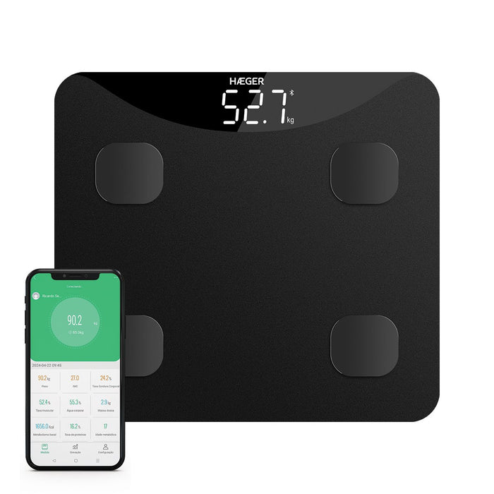 EAN 5608475037863 - Haeger InteliScale Plaza Negro Báscula personal electrónica imagen 1