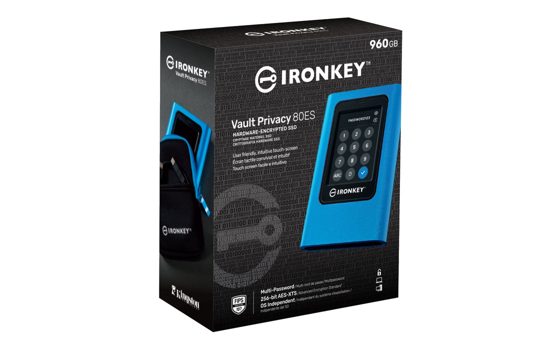 EAN 0740617328431 - Kingston Technology IronKey Vault Privacy 80 USB Tipo C 3.2 Gen 1 (3.1 Gen 1) Azul imagen 5