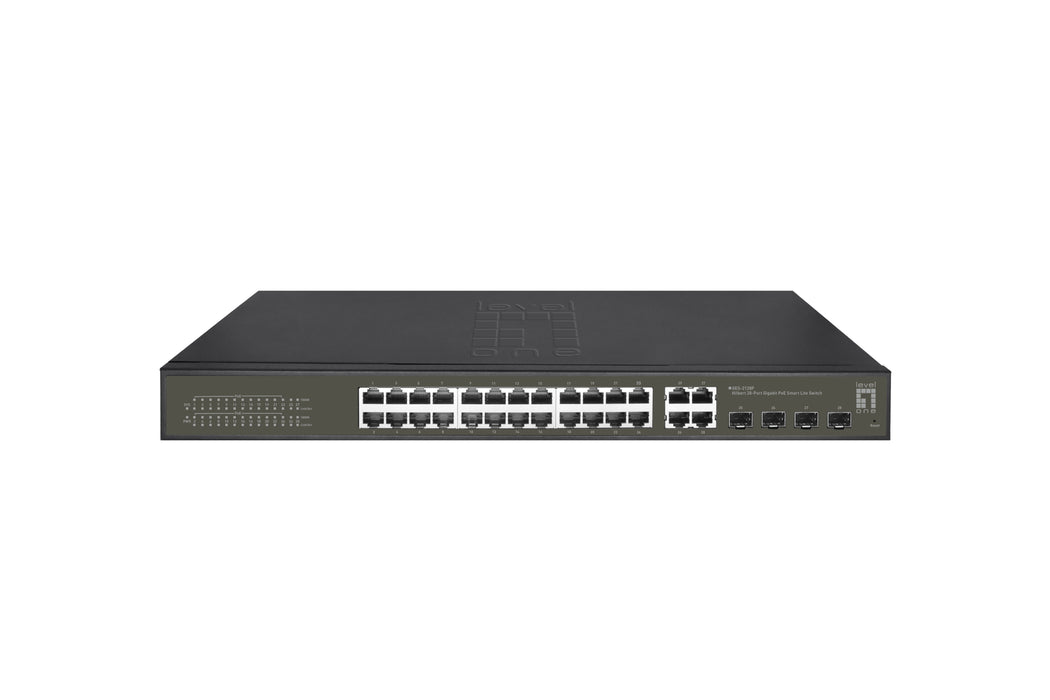 EAN 4015867229231 - LevelOne GES-2128P switch Gestionado L2 Gigabit Ethernet (10/100/1000) Energía sobre Ethernet (PoE) Negro imagen 1