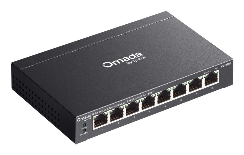 EAN 1210002609708 - TP-Link Omada ES208GP switch Gestionado L2 Gigabit Ethernet (10/100/1000) Energía sobre Ethernet (PoE) DI imagen 4