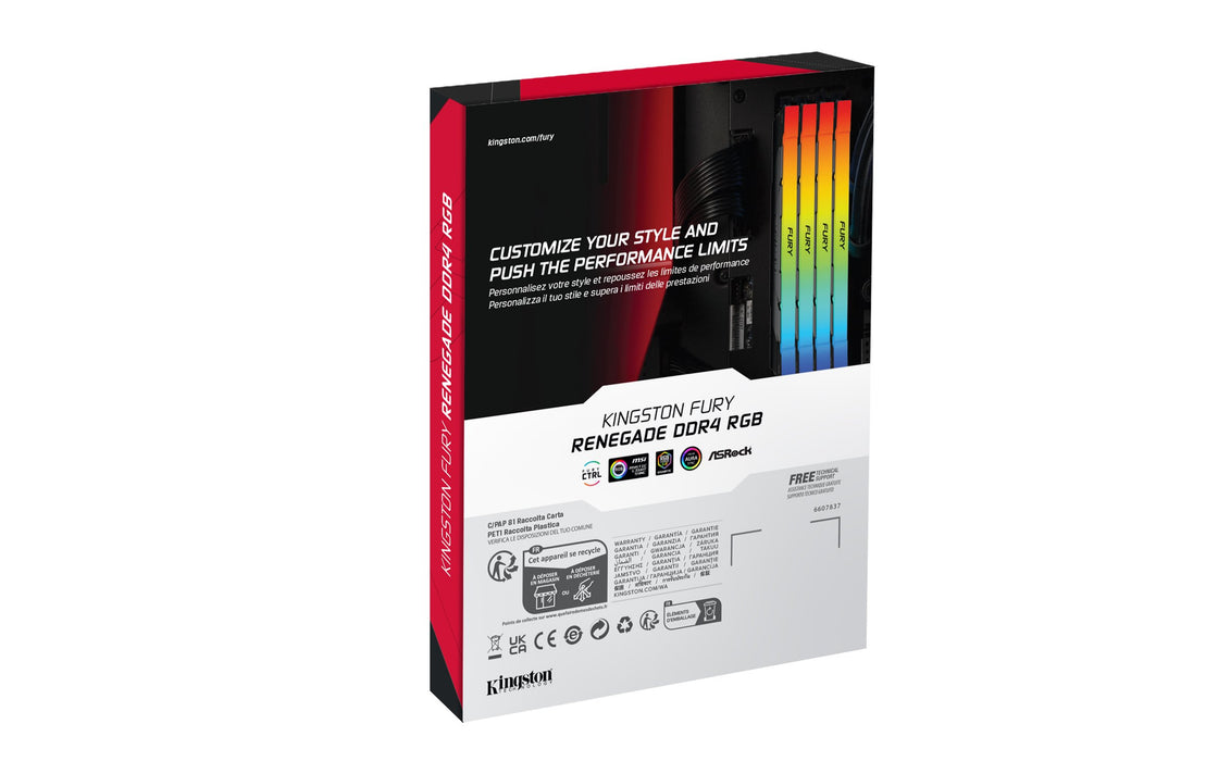 EAN 0740617338126 - Kingston Technology FURY Renegade RGB módulo de memoria 4 x 8 GB 3600 MT/s imagen 6