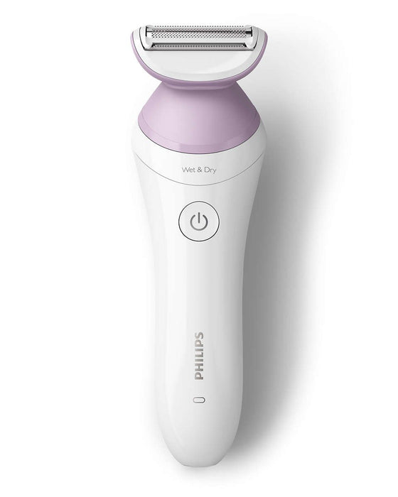 EAN 8710103998143 - Philips 6000 series BRL136/00 maquinilla de afeitar para mujer 1 cabezal(es) Recortadora Rosa, Blanco imagen 3