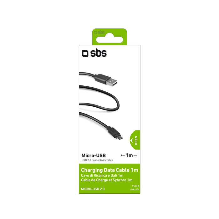 EAN 8018417155468 - SBS 1m USB2.0/MicroUSB cable USB USB A Micro-USB A Negro imagen 4