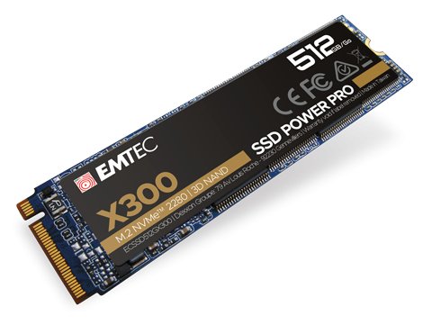 EAN 3126170170750 - Emtec X300 512 GB M.2 PCI Express 3.0 NVMe 3D NAND imagen 1
