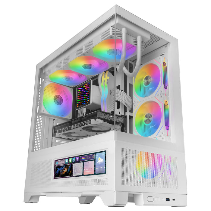 EAN 8435693112563 - Mars Gaming MCLCDXW carcasa de ordenador Midi Tower Blanco imagen 3