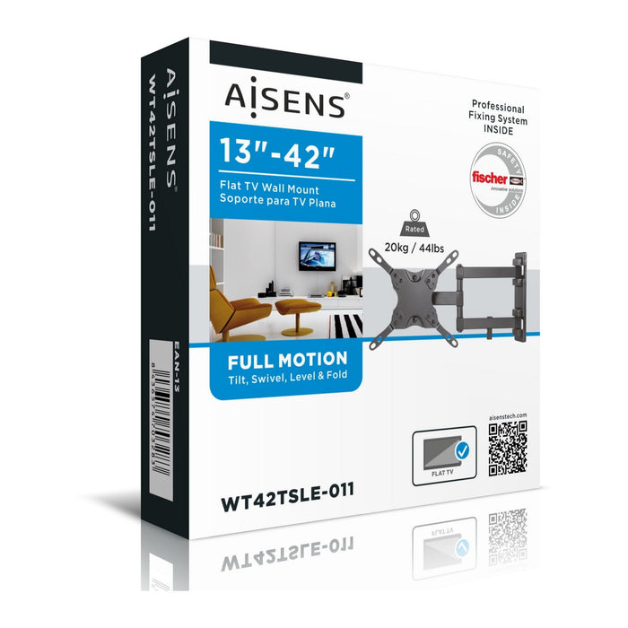 EAN 8436574703283 - AISENS WT42TSLE-011 soporte para TV 106,7 cm (42") Negro imagen 8