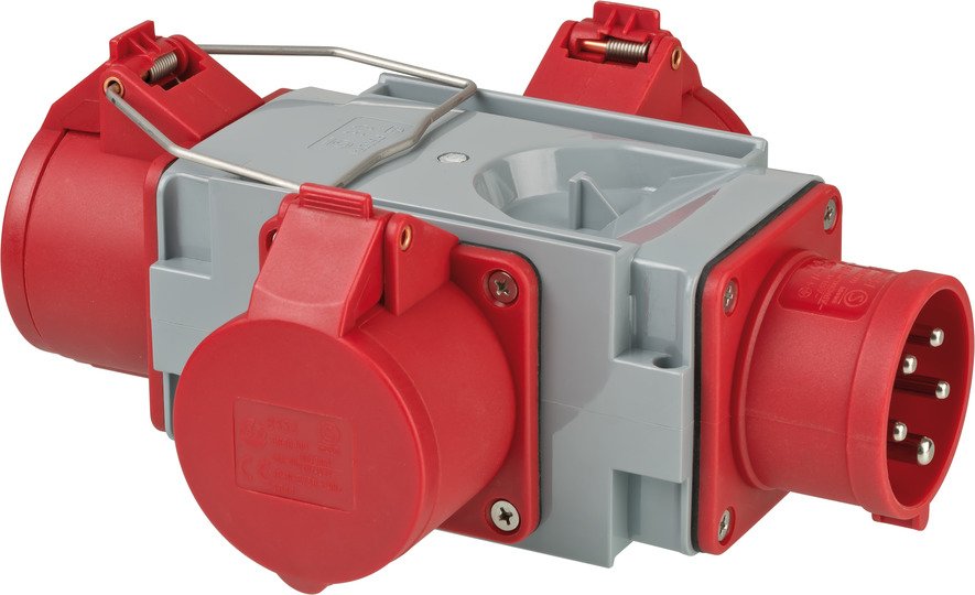 EAN 4007123285846 - Brennenstuhl 1081640 adaptador de enchufe eléctrico Gris, Rojo imagen 2