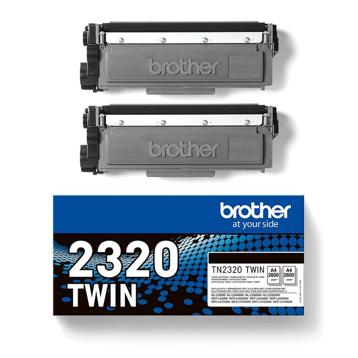 EAN 4977766812740 - Brother TN-2320TWIN cartucho de tóner 1 pieza(s) Original Negro imagen 3