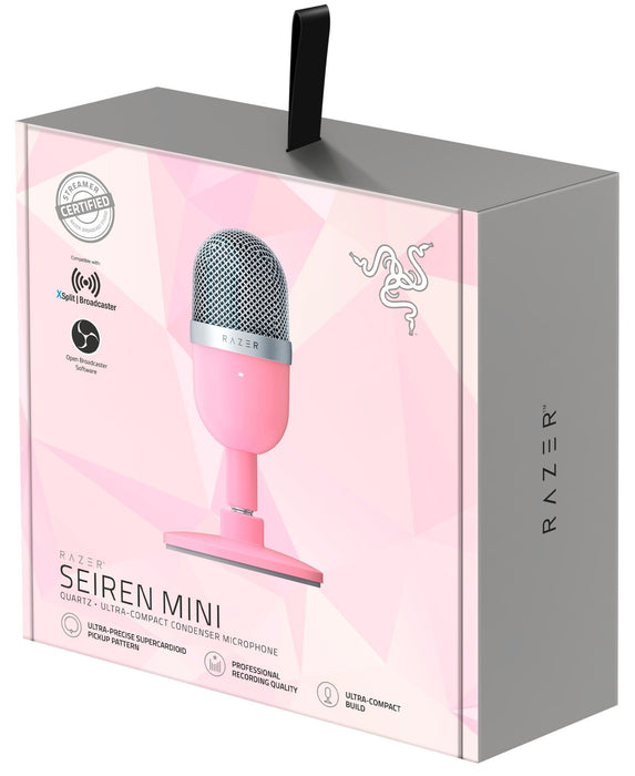 EAN 8886419377122 - Razer Seiren Mini Rosa Micrófono de superficie para mesa imagen 4