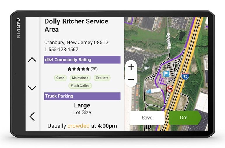 EAN 0753759335458 - Garmin dēzl LGV1020 navegador Fijo 25,6 cm (10.1") TFT Pantalla táctil 554 g Negro imagen 6