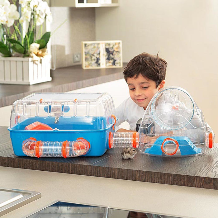 EAN 8010690073101 - Ferplast Combi 2 Hámster Azul, Transparente imagen 3